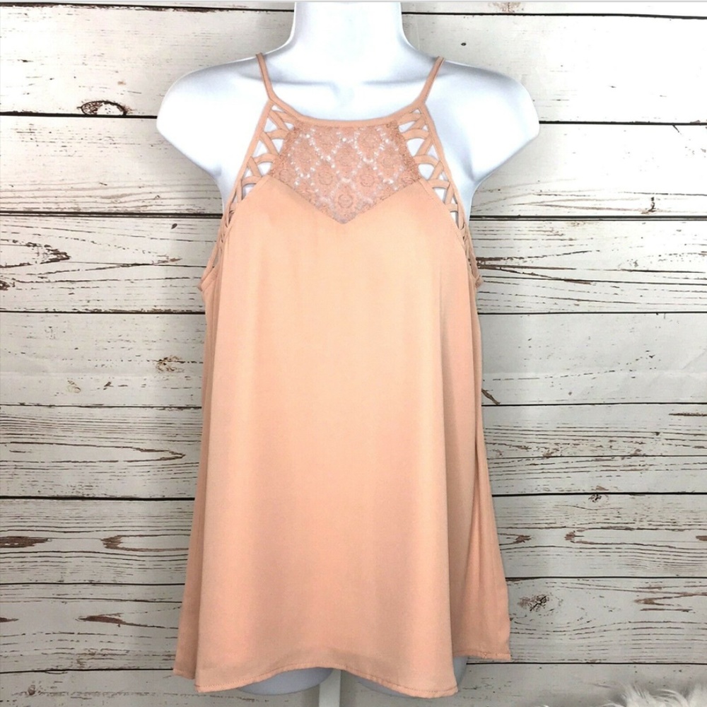 Doe & Rae blush pink blouse size small